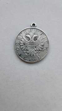 2 шилинга 1937 Австрия серебро