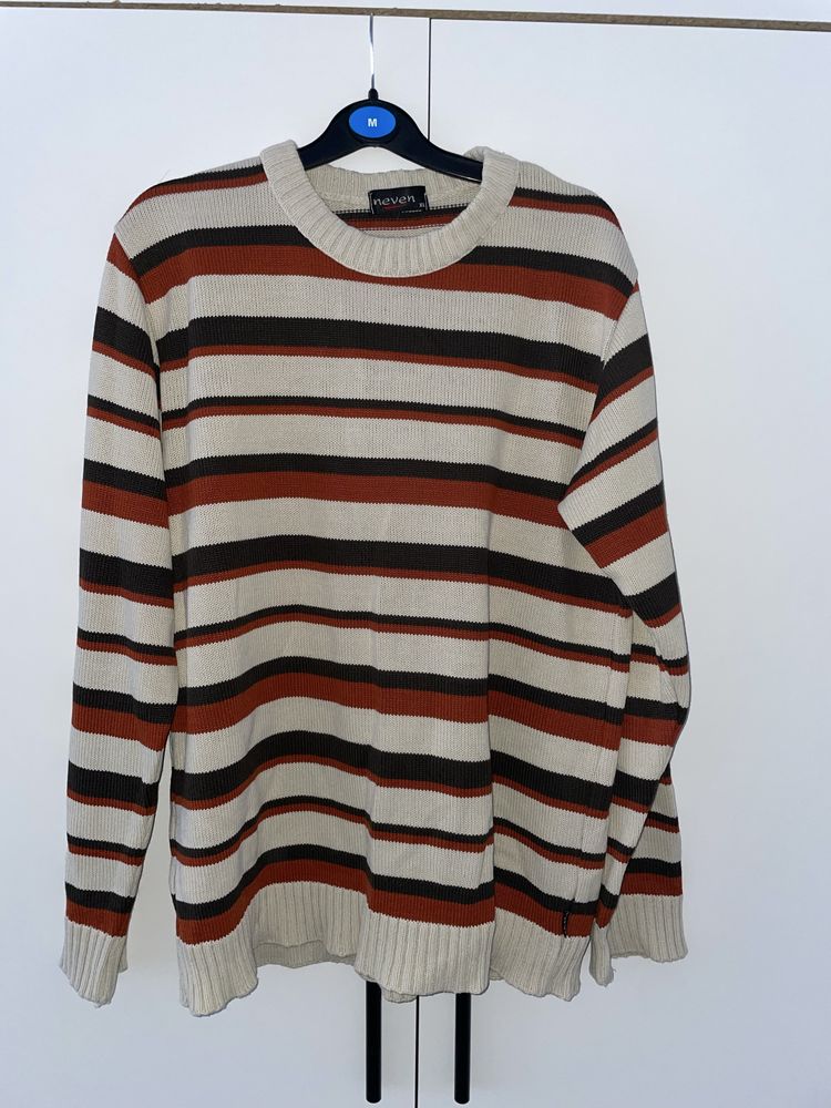 Sweter w paski unisex