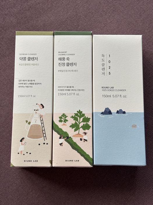 Пінки для вмивання Round lab 150 ml