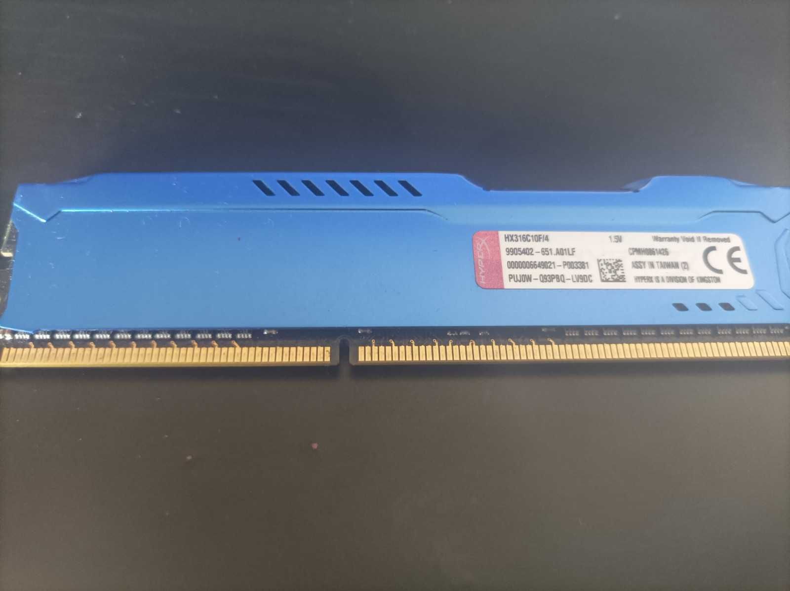 HyperX Fury Blue DDR3 1600Mhz PC3-12800 CL10 - HX316C10F/4