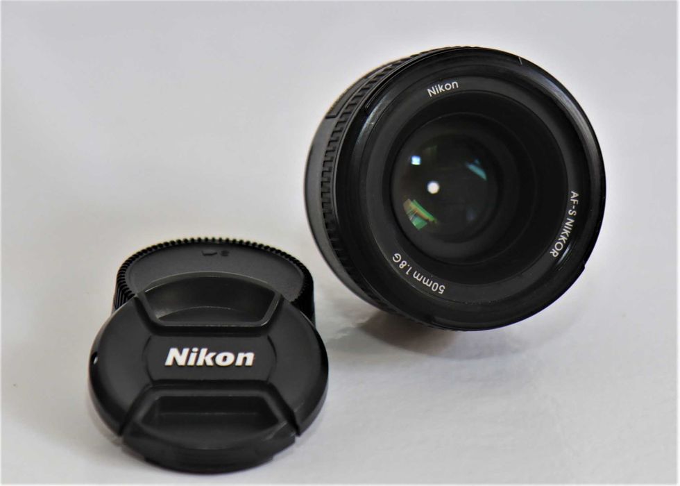 Lente Nikon 50mm f\1.8 G objetiva em excelente estado