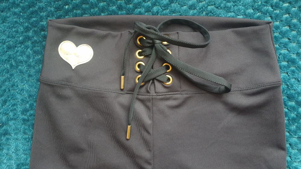 Legginsy lycra z marszczeniem na pupie