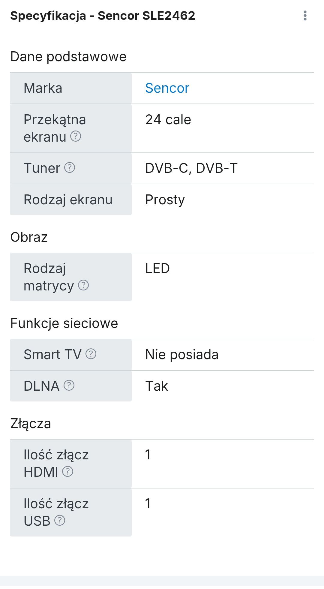 Telewizor Sencor