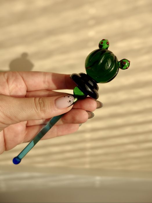 Karafka butelka szklo kaktus huta Leonardo bintage retro