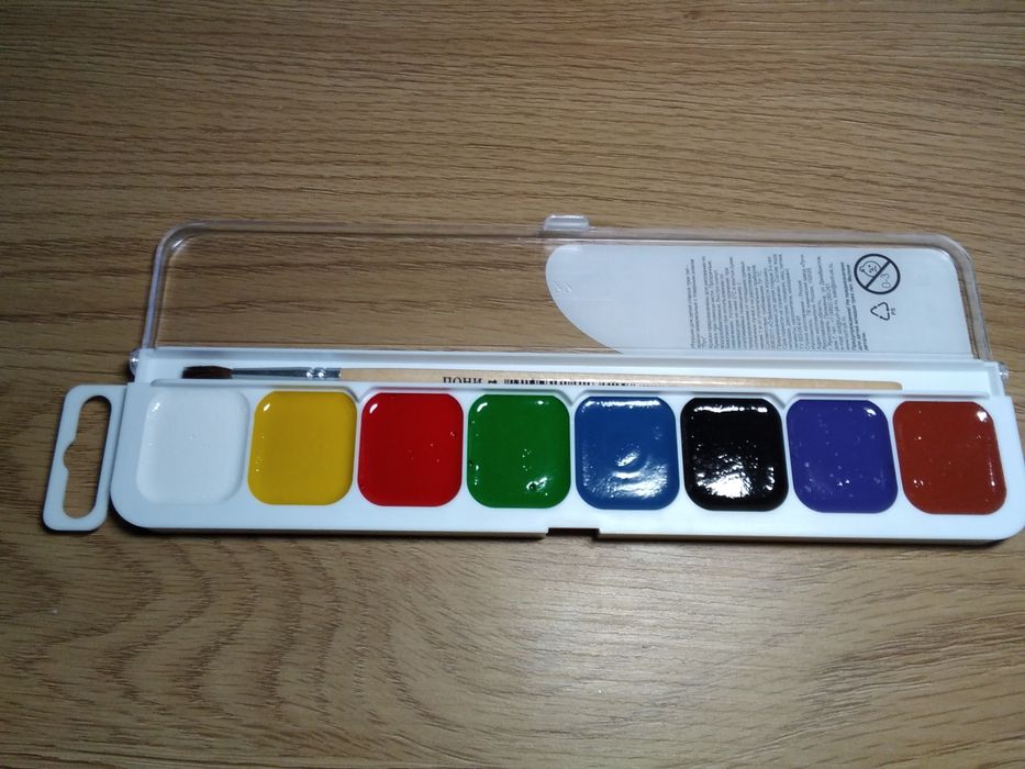 Фарби акварельні , медові "Классика" ( 8 кольор .)