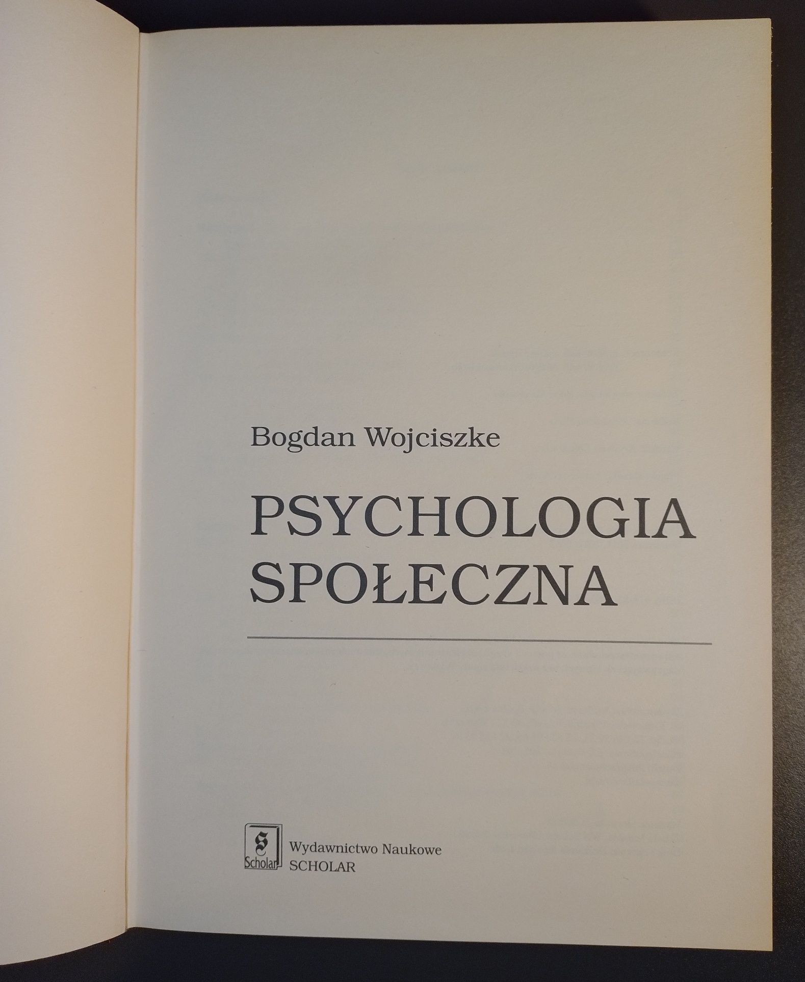 Psychologia społeczna. Bogdan Wojciszke