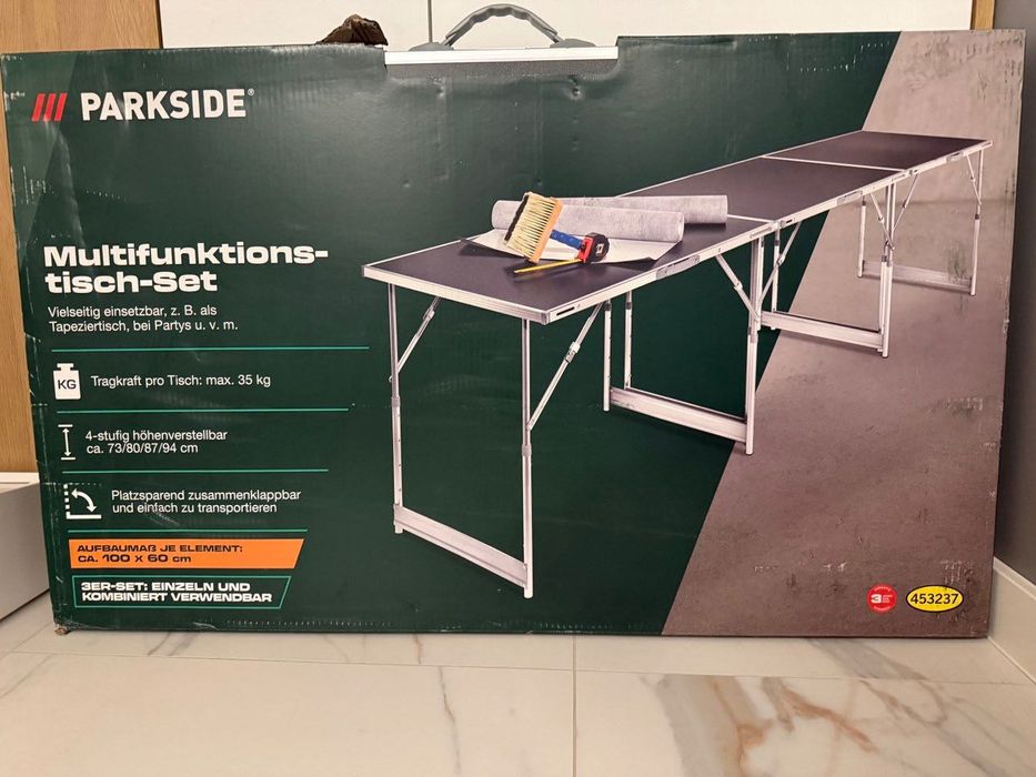 Parkside Stół wielofunkcyjny, 3-częściowy
