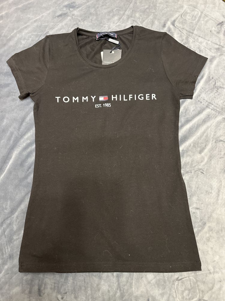 Czarny t-shirt Tommy Hilfinger
