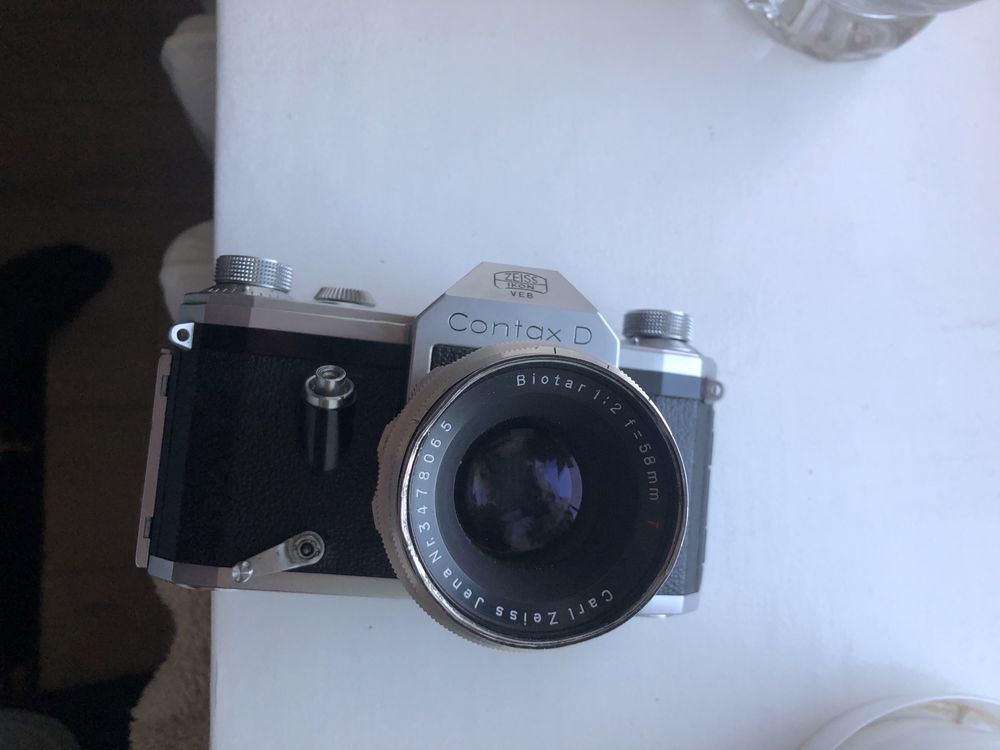 Contax D Carl Zeiss Jena Biotar 2/58, Pentacon ZI Tessar 2.8/50