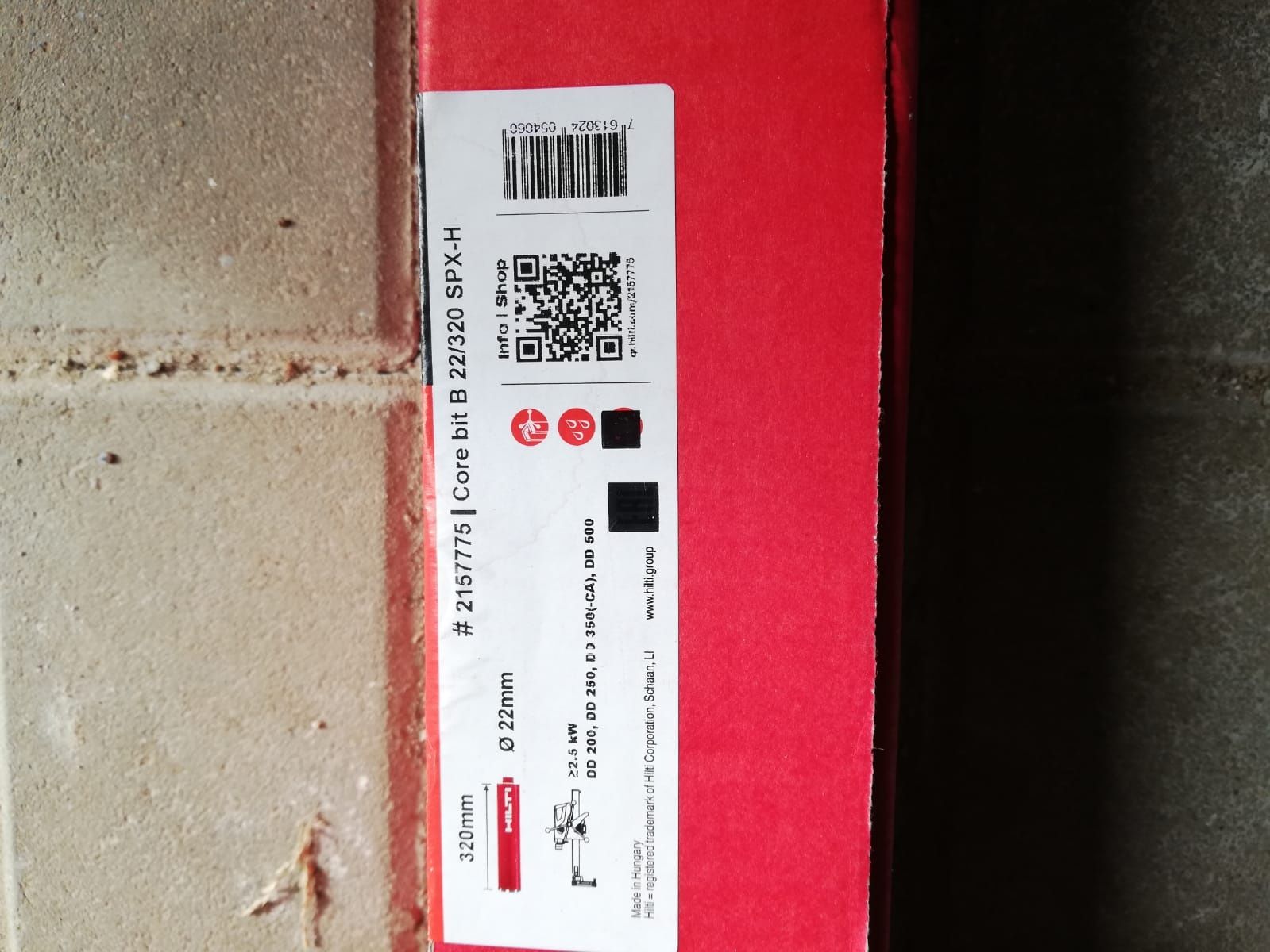 Wiertła diamentowe Hilti B22
