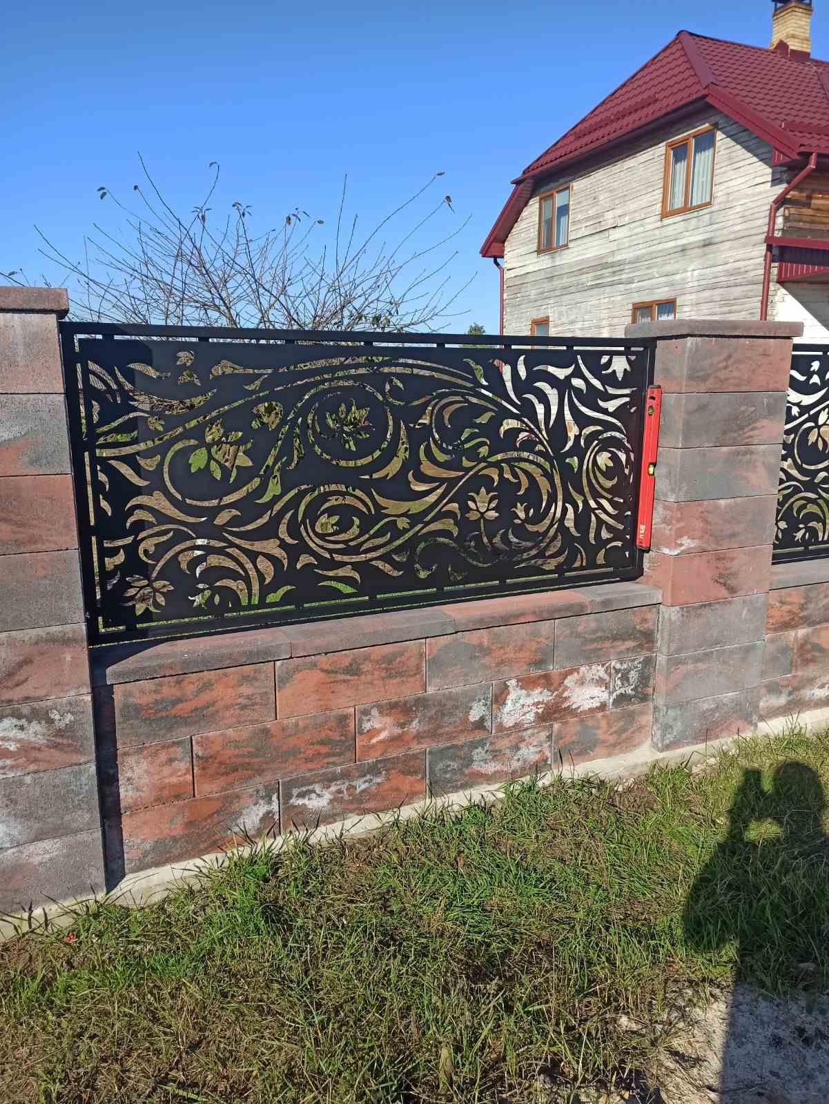 Лазерна різка металу Декоративні металеві вставки Ворота жалюзі Паркан