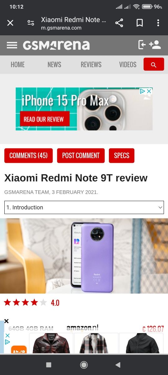 Redmi Note 9T com 5G