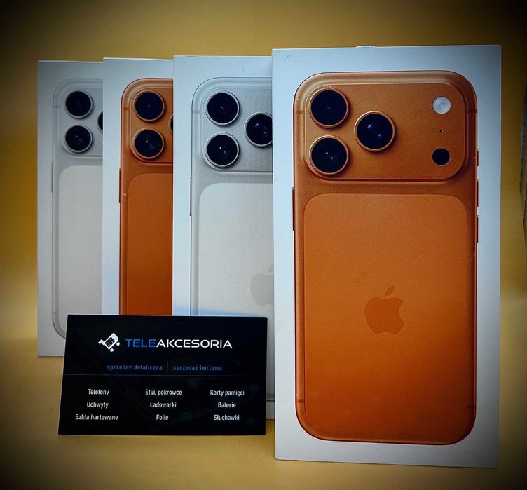 Apple Iphone 17 PRO | 256gb | Orange/Silver | OD RĘKI | Teleakcesoria