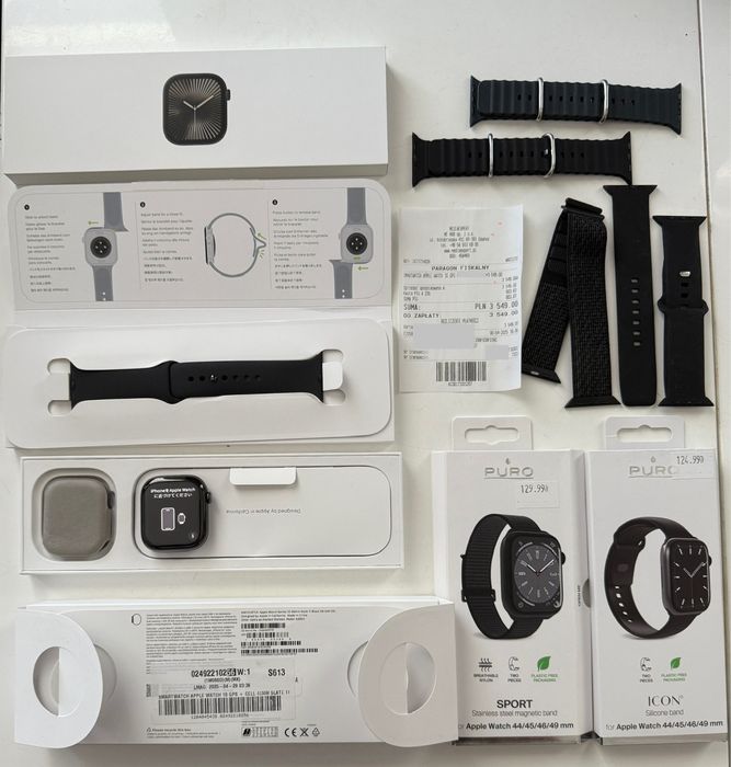 Apple Watch 10 GPS + Cellular 46 mm koperta z tytanu (łupek)