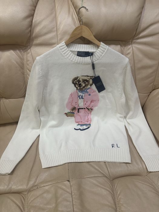 Светр свитер Polo Ralph Lauren з ведмедиком розміри С,М