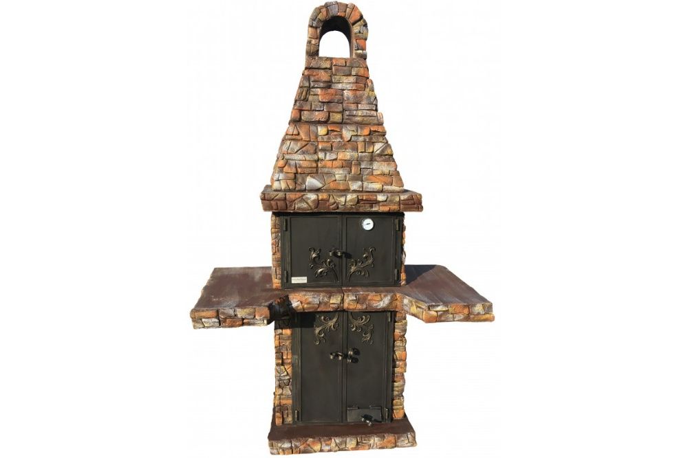 Grill Betonowy Klinkier Gotowy do grilowania