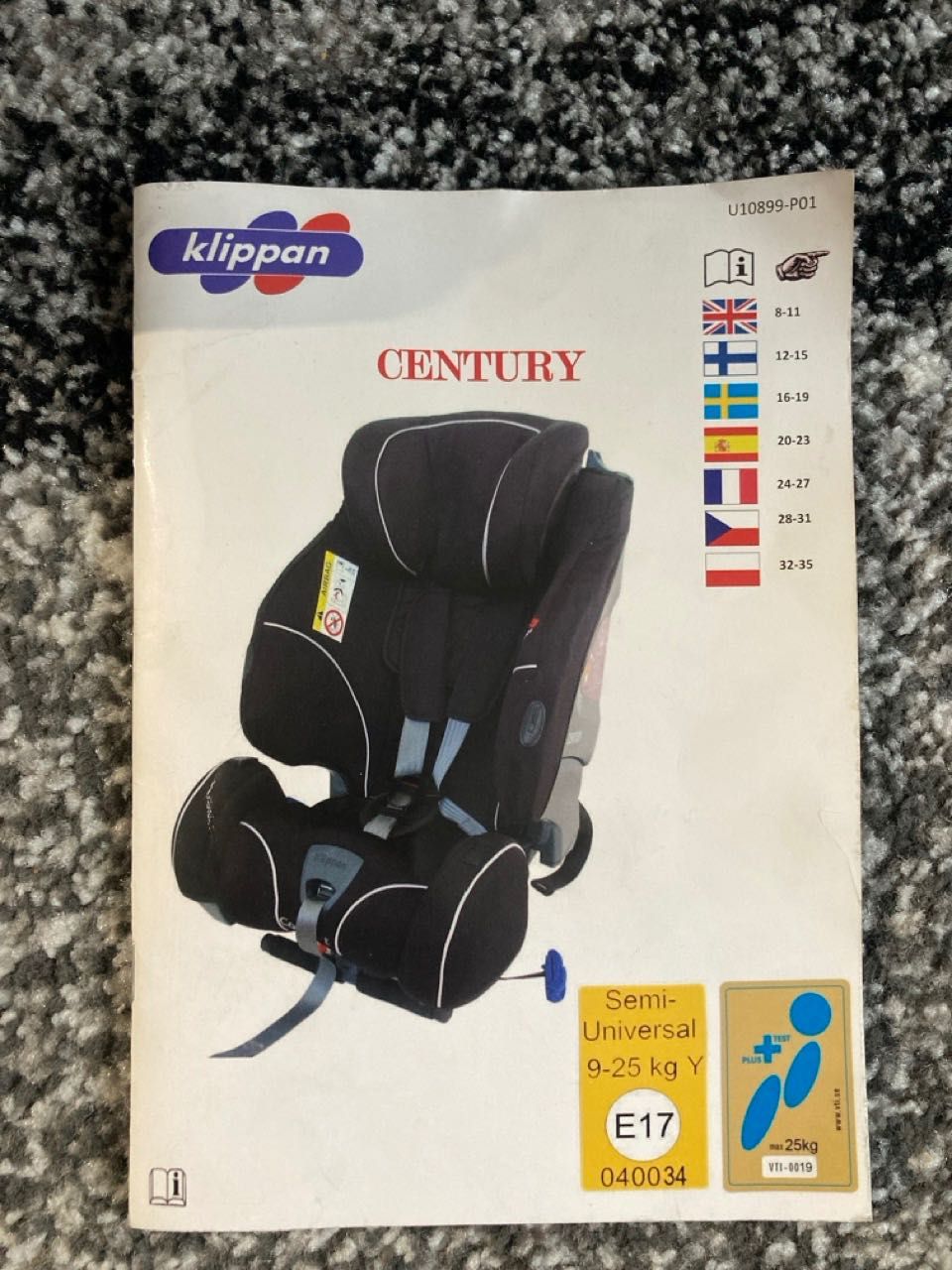 Fotelik Klippan Century Sport 9-25kg