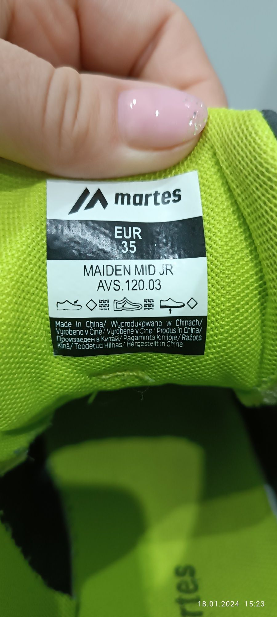 Buty chłopięce MAIDEN MID firmy Martes r. 35