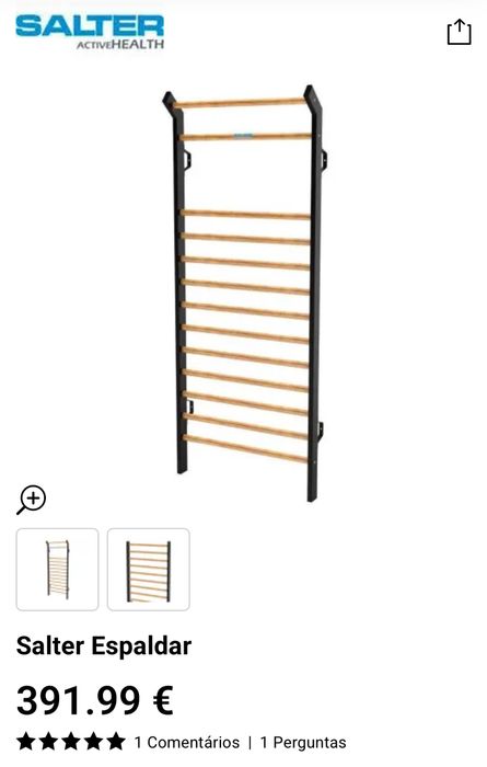 Espaldar Salter impecável para desovupar