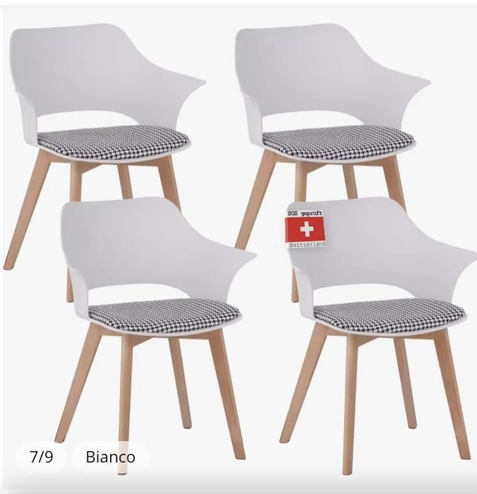 Krzesla do jadalni lub salonu AALBORG 4szt