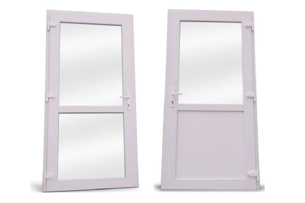 Drzwi zewnętrzne PCV 100x210 białe jak ALUM. różne rozmiary Nowe