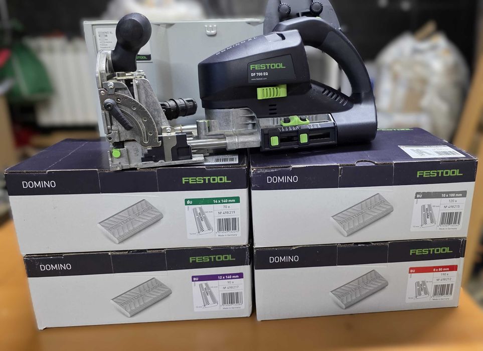 Domino Festool XL DF 700 EQ + 3 frezy + 470 kołków festool oryginale
