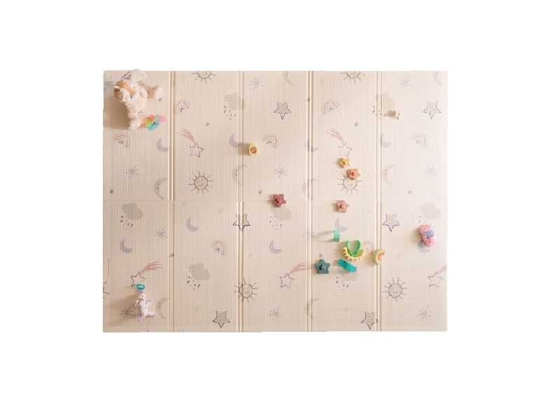 килимок двосторонній дитячий  Nuby - Складаний та легкий Зірки та небо