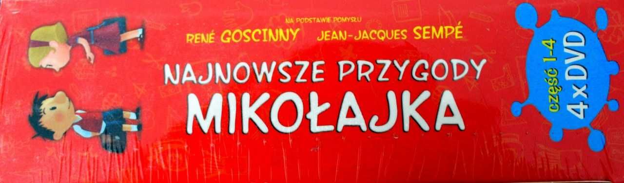 Dla dzieci: Najnowsze przygody Mikołajka Pakiet 4 x DVD Nowe