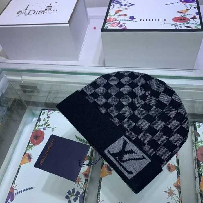 Chapéu de inverno masculino Gorro Louis Vuitton