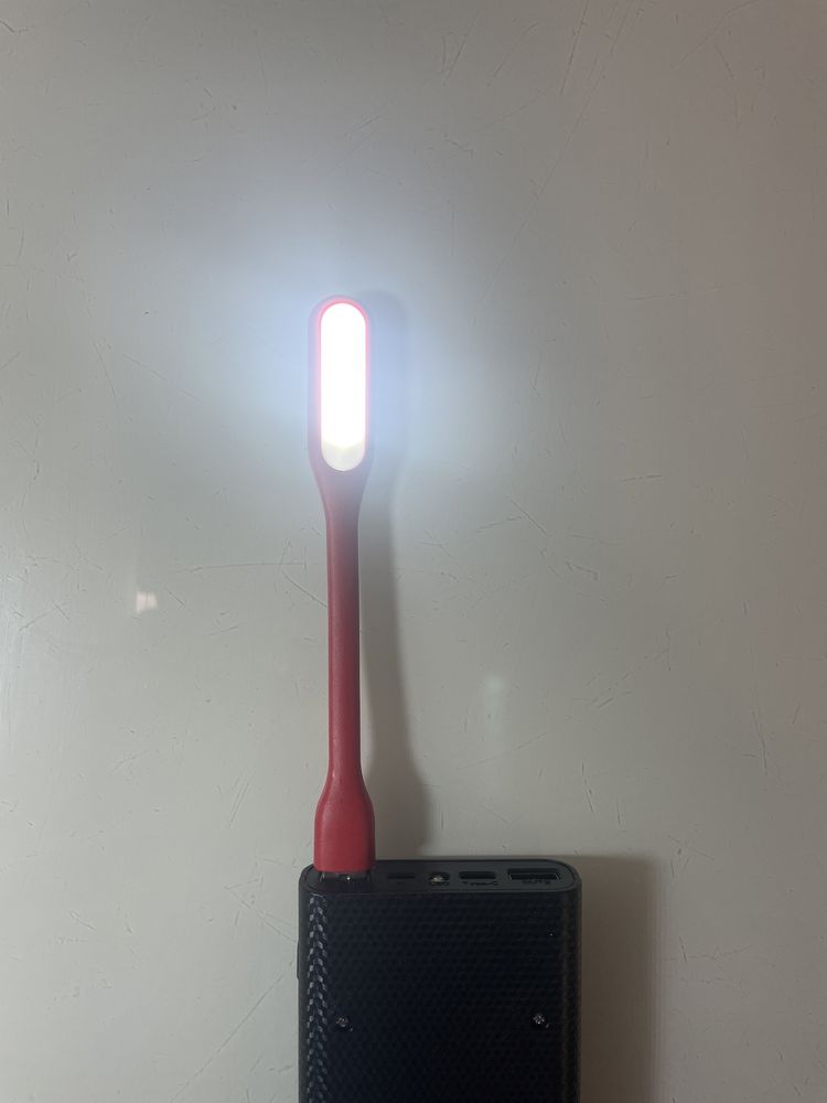 Гнучка USB лампа, USB ліхтар, USB фонарь на 3 діода
