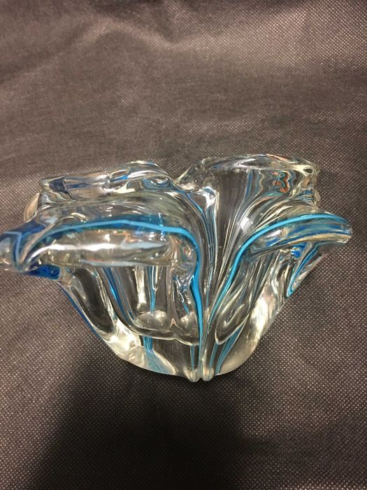 Popielniczka , wazon , Piękne szkło murano . Vintage.