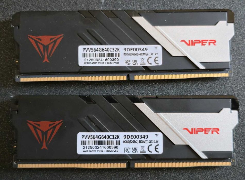 Pamięć RAM DDR5 Patriot Viper Venom 64GB/6400 (2x32GB) CL32
