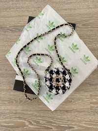 Сумка «міні» у стилі Chanel /чорна міні сумочка через плече