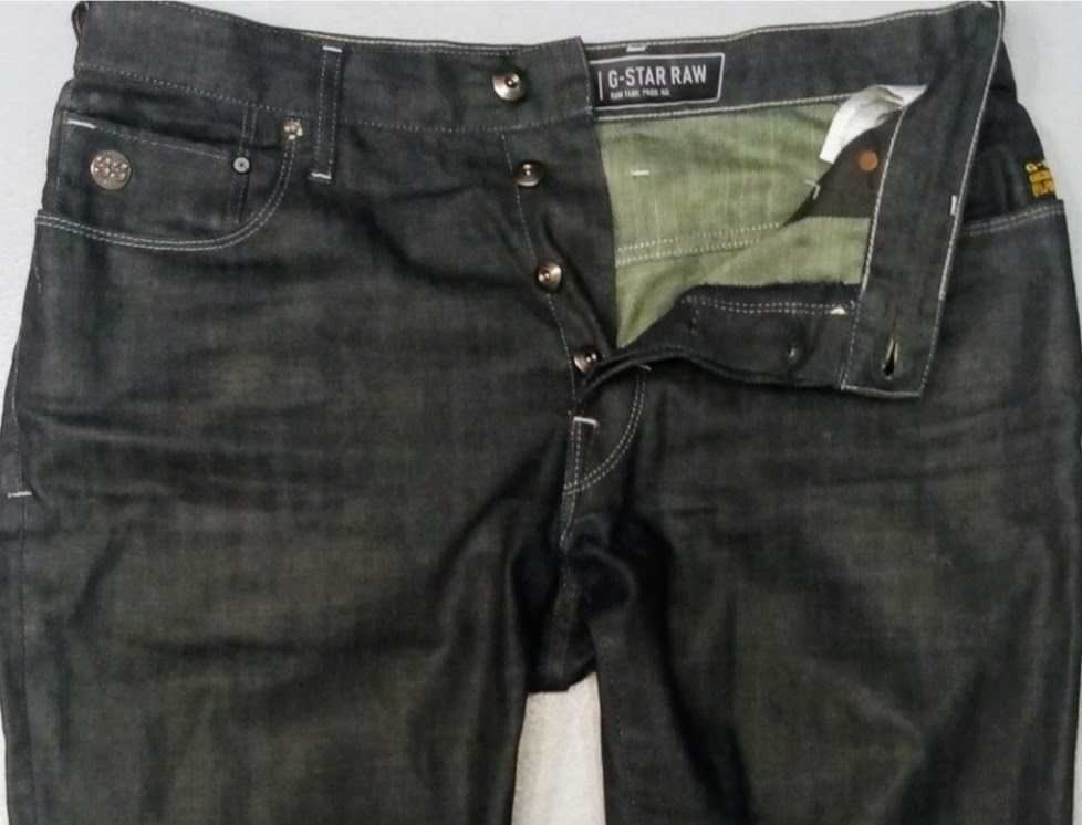 R) G-star Raw Heller Tapered męskie spodnie jeansowe Roz.33/36
