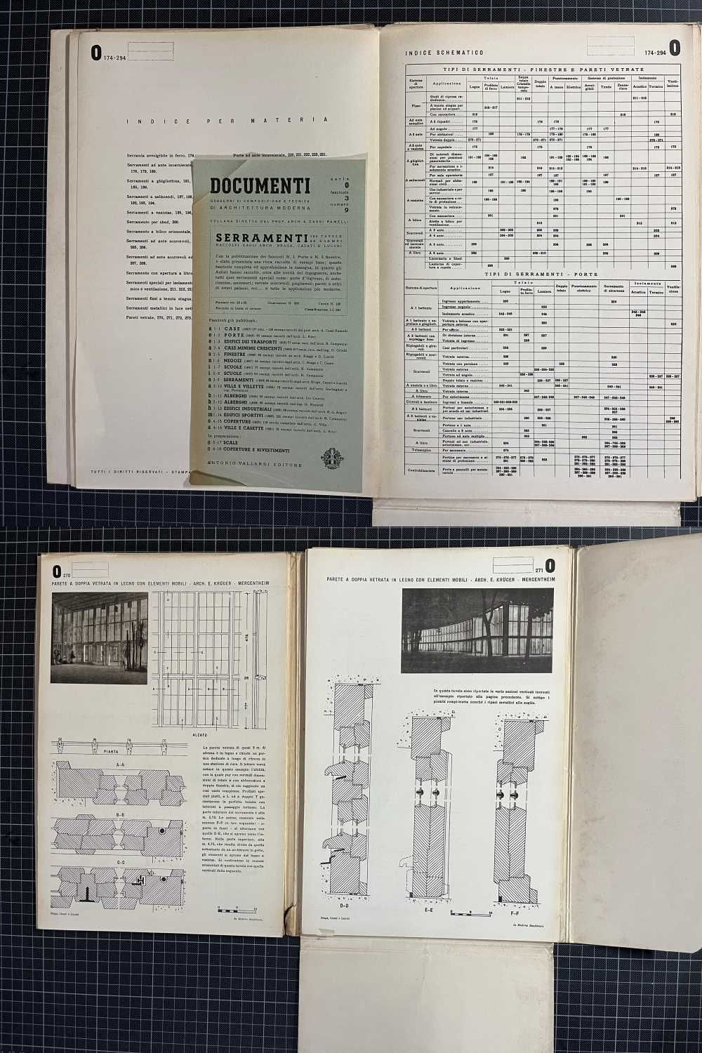 Documenti Architettura - Antonio Vallardi Editore (anos 50)