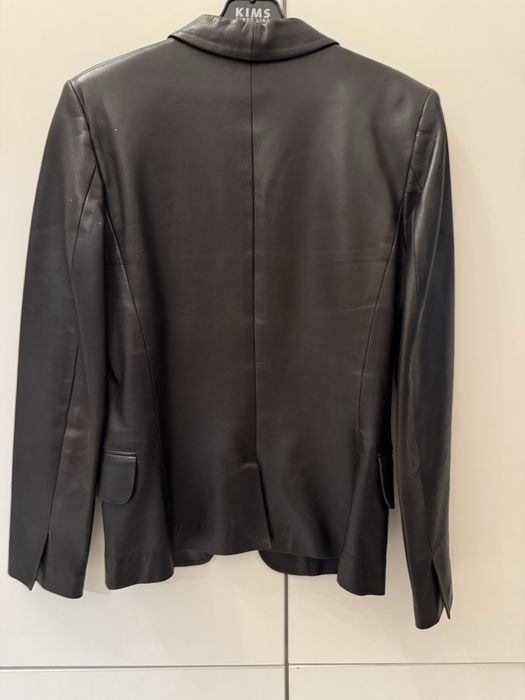 Кожаный пиджак MaxMara