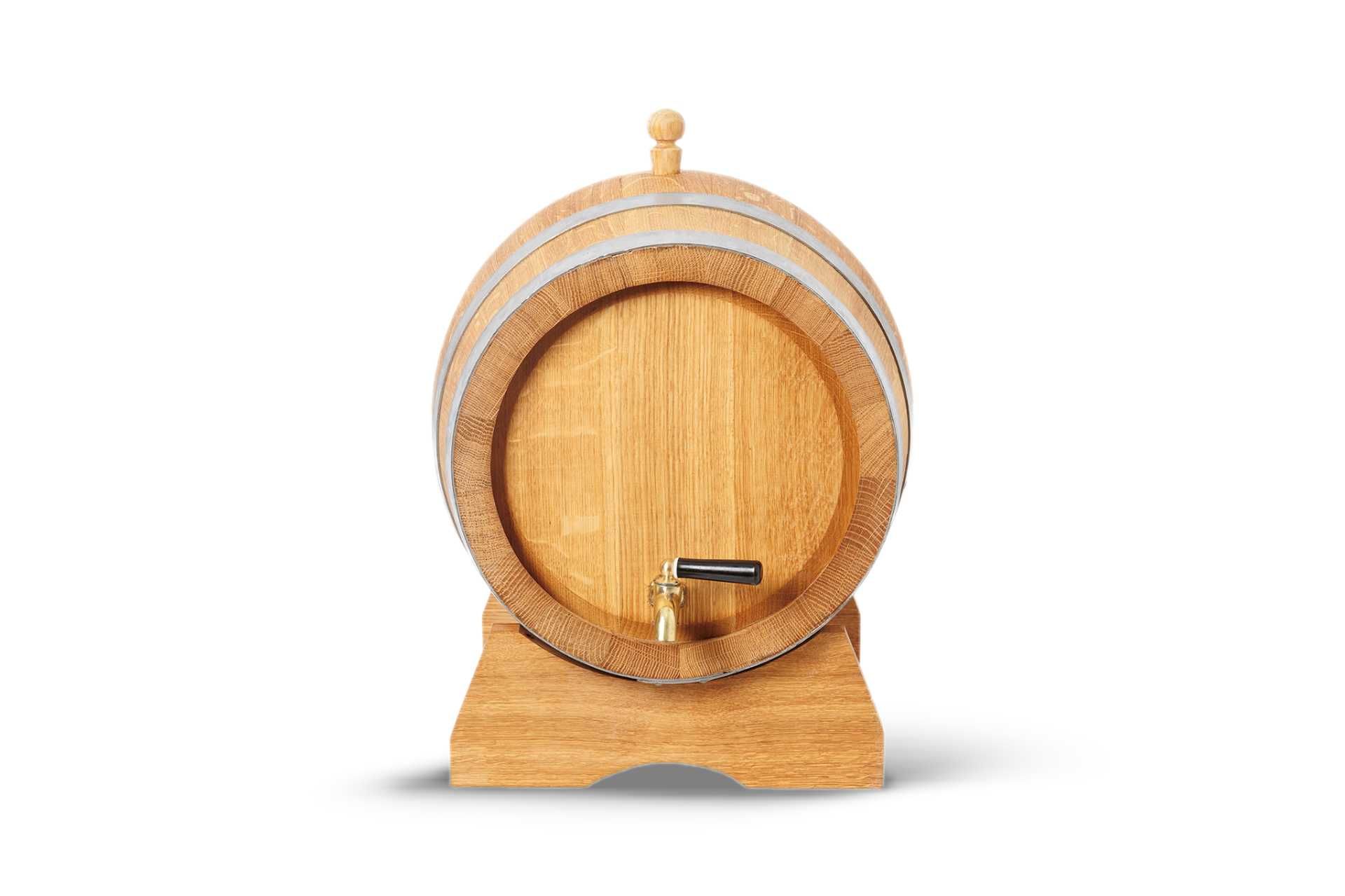 Dębowa beczka 15L na whisky bimber wino nalewki prezent (Atest PZH)