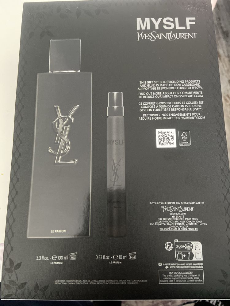Zestaw ysl perfumy oryginalne myslf