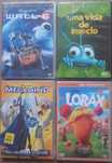 Desenhos animados. DVDs selados. "Wall.E", "Megamind" e "Lorax".