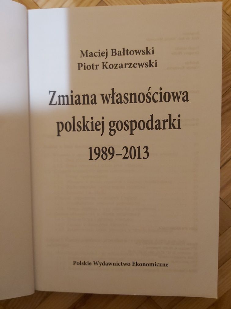 Zmiana własnościowa polskiej gospodarki bałtowski