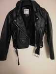 ramoneska bershka xs s 34 36 biker bershka xs 34 czarna z paskiem