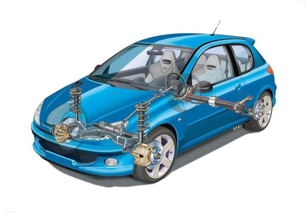 Belka skrętna tylnego zawieszenia Peugeot 206RC Antałex Petromech