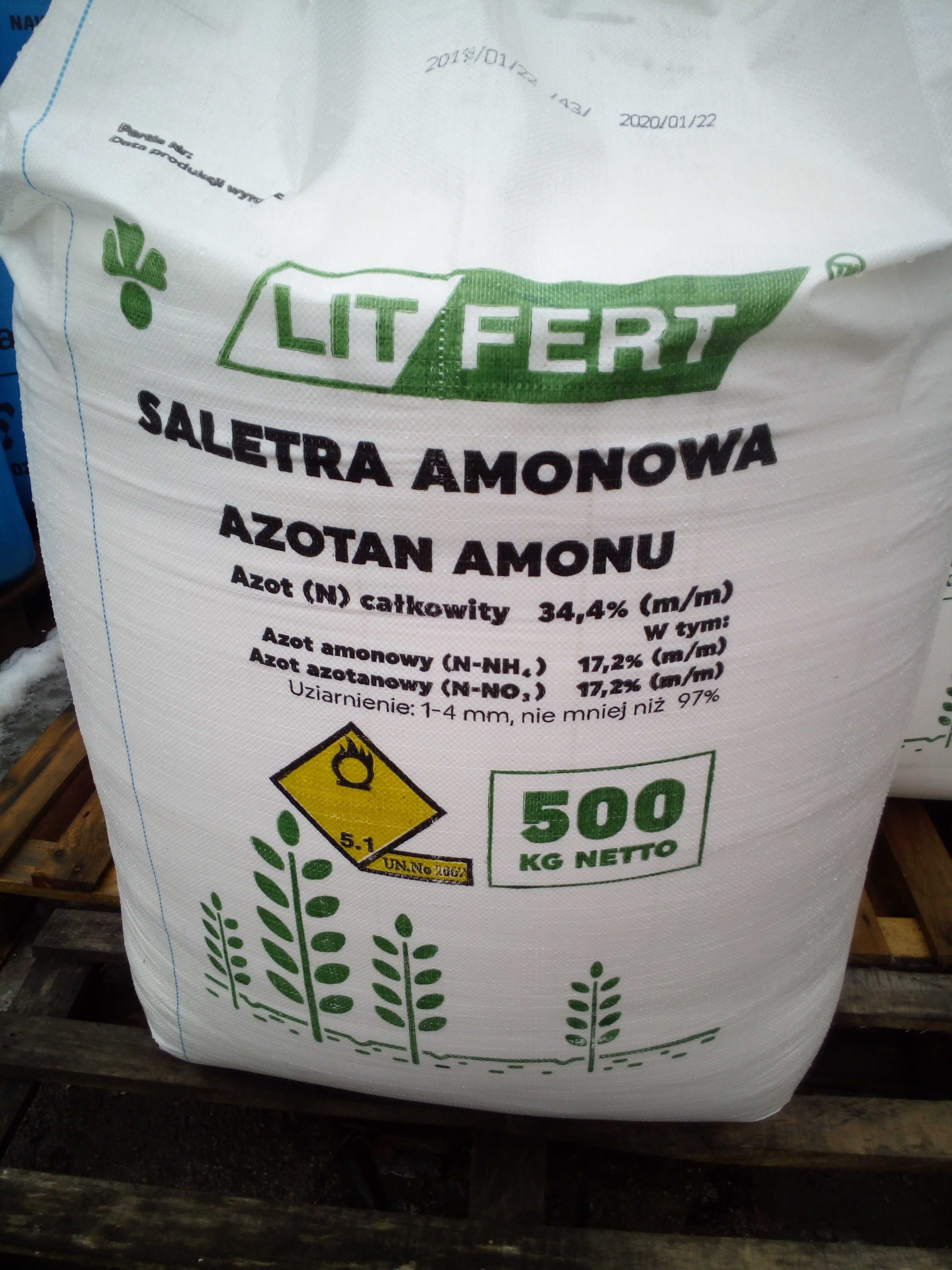 Saletra Amonowa Granulowana Saletra 34,4%N, Saletra importowana