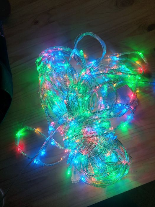 Гирлянда штора 4 цвета