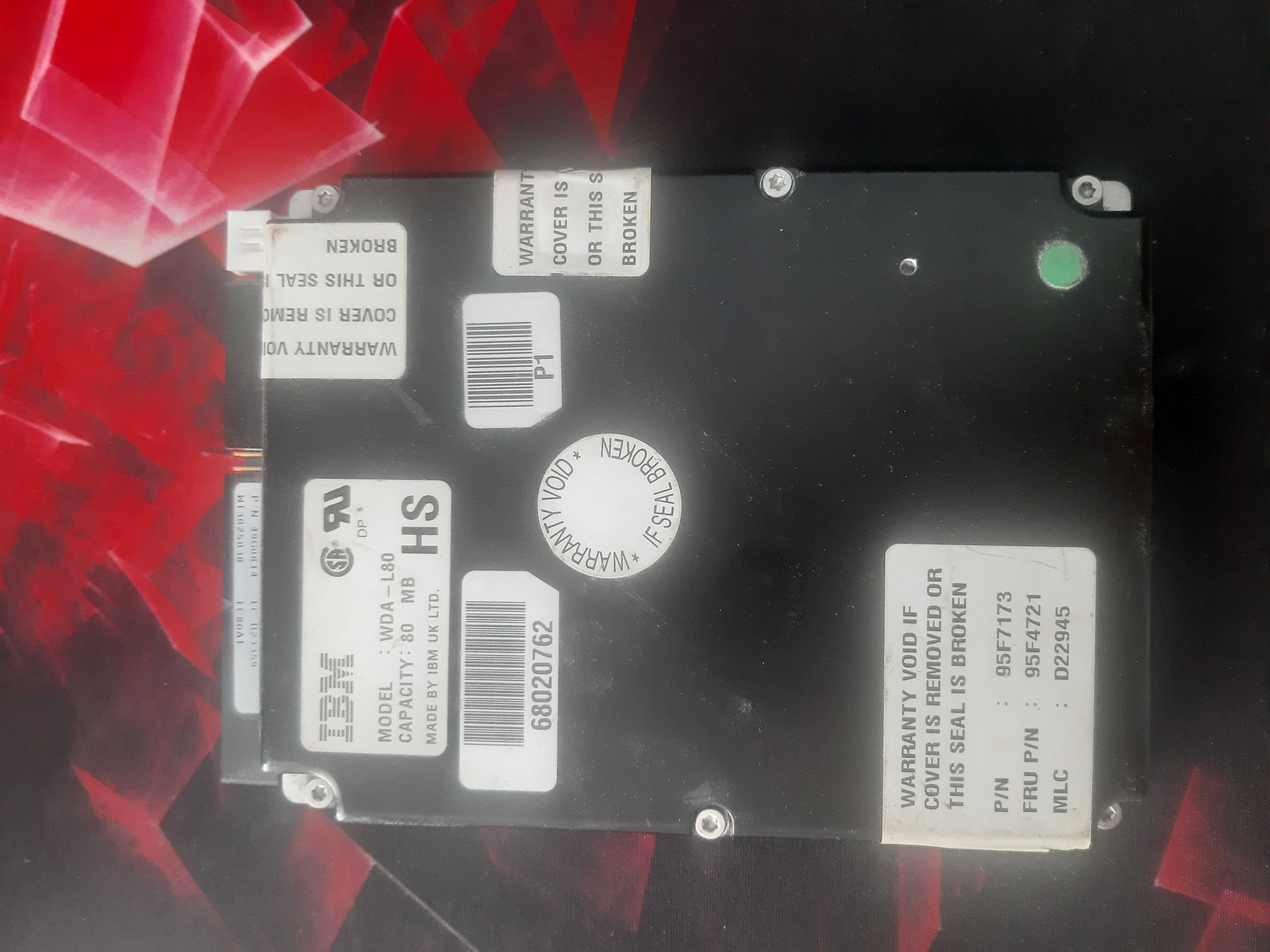 Hard Drive: IBM: WDA-L80 85MB 3.5"/SSL IDE / AT для поклонников ретро