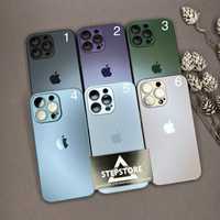 Чехол Glass Case Iphone 14 pro max с линзами на камеру 13