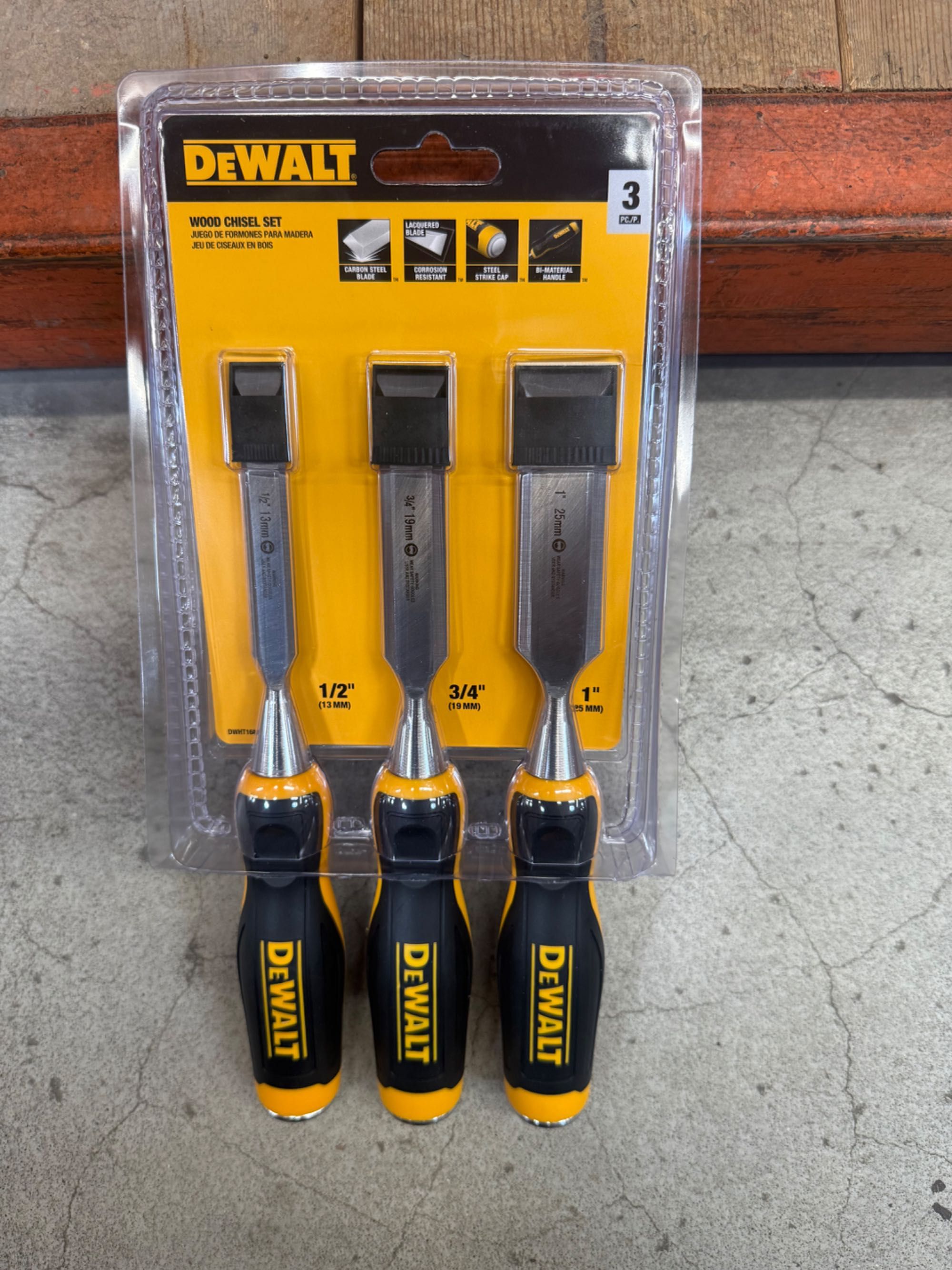 Набір стамесок DeWALT  із 3 шт