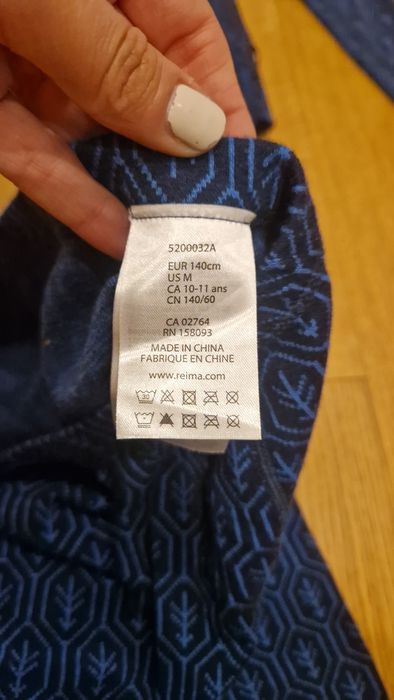 Taival Reima bielizna termoaktywna jak nowa rozm 140 wełna ciepła