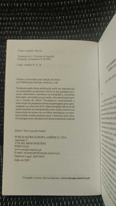 O Inferno - A Divina Comédia - Dante Alighieri