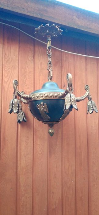 Żyrandol mosiężny  z początku |××